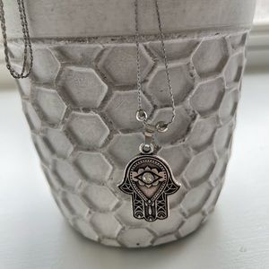 Alex and Ani Hand of Fatima Necklace